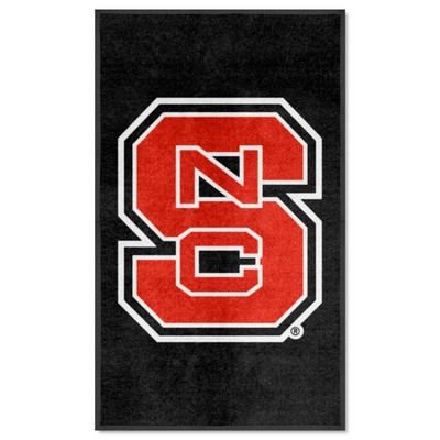 Fan Mats  LLC NC State Wolfpack 3x5 Logo Mat Portrait Black