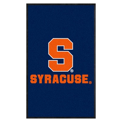 Fan Mats  LLC Syracuse Orange 3x5 Logo Mat Portrait Navy