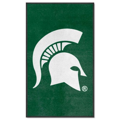 Fan Mats  LLC Michigan State Spartans 3x5 Logo Mat Portrait Green