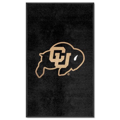 Fan Mats  LLC Colorado Buffaloes 3x5 Logo Mat Portrait Black