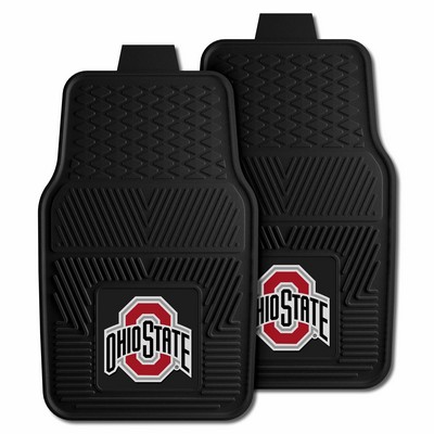 Fan Mats  LLC Ohio State Buckeyes 2-pc Vinyl Car Mat Set Black