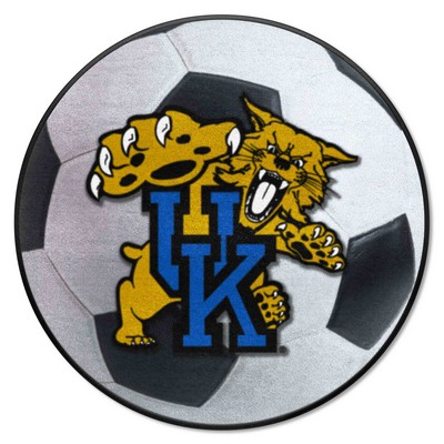 Fan Mats  LLC Kentucky Wildcats Soccer Ball Mat White