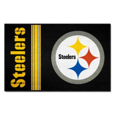 Fan Mats  LLC Pittsburgh Steelers Starter Mat Uniform Black