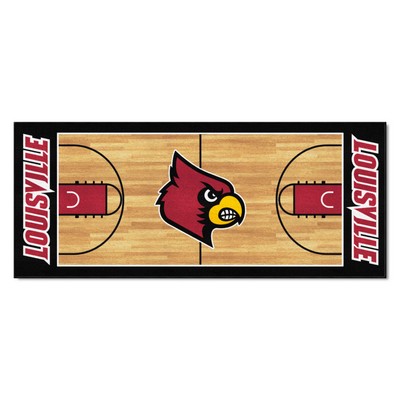 Fan Mats  LLC Louisville Cardinals NCAA Basketball Runner Red