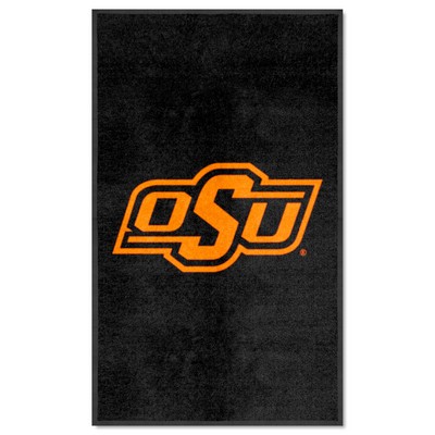 Fan Mats  LLC Oklahoma State Cowboys 3x5 Logo Mat Portrait Black