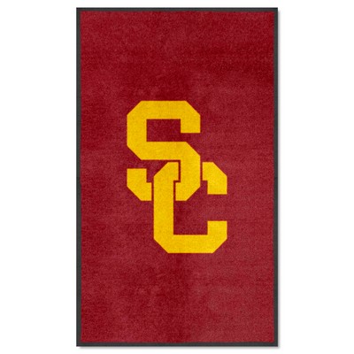 Fan Mats  LLC Southern California Trojans 3x5 Logo Mat Portrait Cardinal