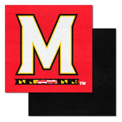 Fan Mats  LLC Maryland Terrapins Team Carpet Tiles Red