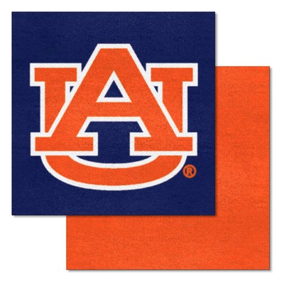 Fan Mats  LLC Auburn Tigers Team Carpet Tiles Navy