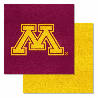 Fan Mats  LLC Minnesota Golden Gophers Team Carpet Tiles Maroon