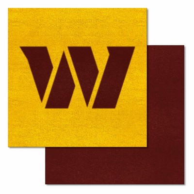 Fan Mats  LLC Washington Commanders Team Carpet Tiles Maroon