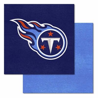 Fan Mats  LLC Tennessee Titans Team Carpet Tiles Navy