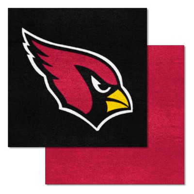 Fan Mats  LLC Arizona Cardinals Team Carpet Tiles Red