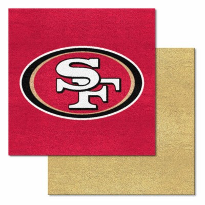 Fan Mats  LLC San Francisco 49ers Team Carpet Tiles Red