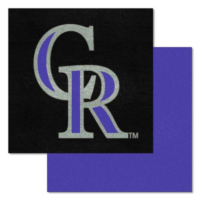 Fan Mats  LLC Colorado Rockies Team Carpet Tiles Purple