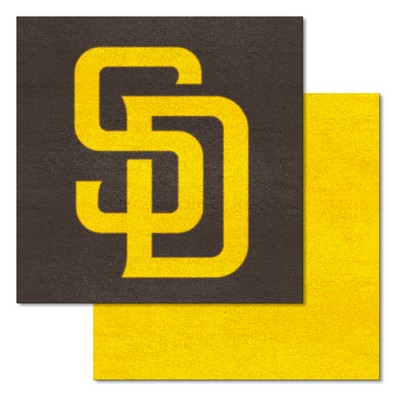 Fan Mats  LLC San Diego Padres Team Carpet Tiles Brown