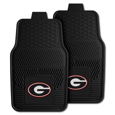 Fan Mats  LLC Georgia Bulldogs 2-pc Vinyl Car Mat Set Black