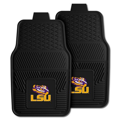 Fan Mats  LLC LSU Tigers 2-pc Vinyl Car Mat Set Black