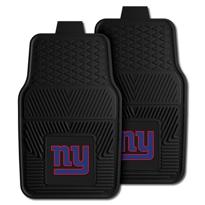 Fan Mats  LLC New York Giants 2-pc Vinyl Car Mat Set Black