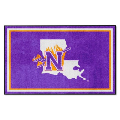 Fan Mats  LLC Northwestern State Demons 4x6 Rug Purple