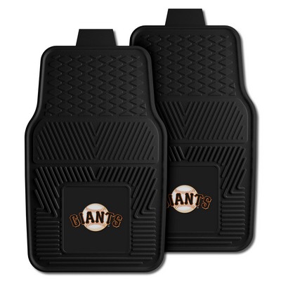 Fan Mats  LLC San Francisco Giants 2-pc Vinyl Car Mat Set Black