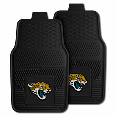 Fan Mats  LLC Jacksonville Jaguars 2-pc Vinyl Car Mat Set Black