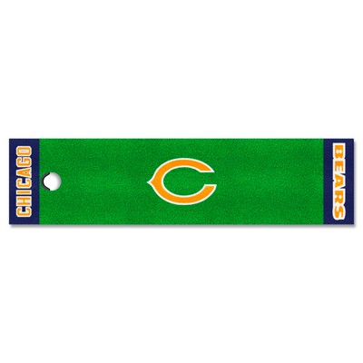 Fan Mats  LLC Chicago Bears Putting Green Mat Green