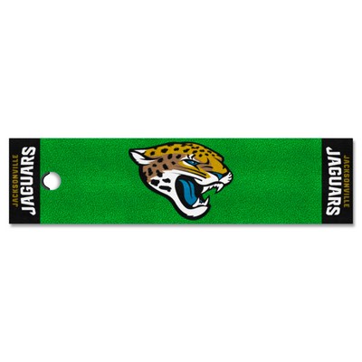 Fan Mats  LLC Jacksonville Jaguars Putting Green Mat Green