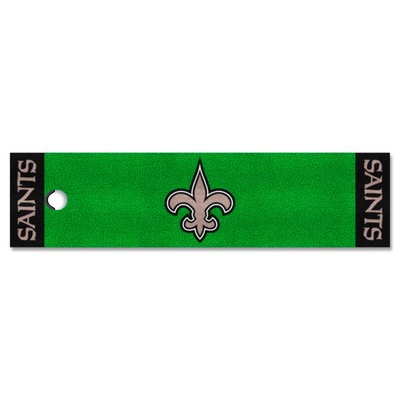 Fan Mats  LLC New Orleans Saints Putting Green Mat Green