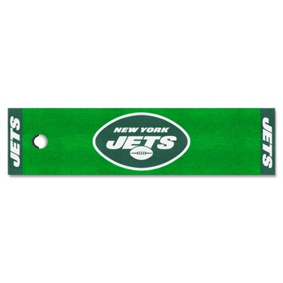 Fan Mats  LLC New York Jets Putting Green Mat Green