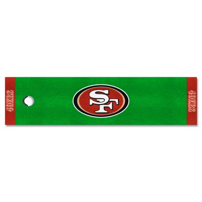 Fan Mats  LLC San Francisco 49ers Putting Green Mat Green