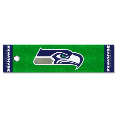 Fan Mats  LLC Seattle Seahawks Putting Green Mat Green