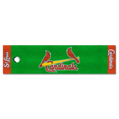 Fan Mats  LLC St. Louis Cardinals Putting Green Mat Green