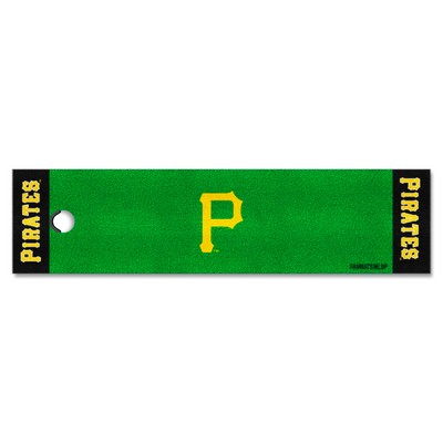 Fan Mats  LLC Pittsburgh Pirates Putting Green Mat Green