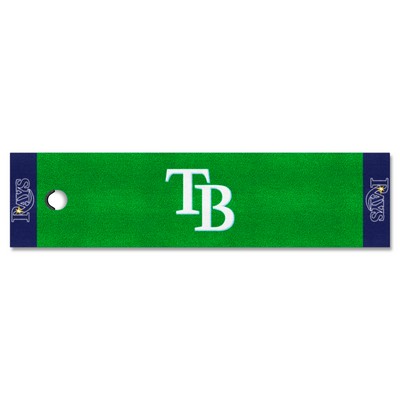 Fan Mats  LLC Tampa Bay Rays Putting Green Mat Green