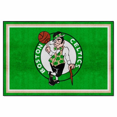 Fan Mats  LLC Boston Celtics 5x8 Rug Green