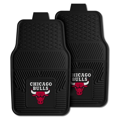 Fan Mats  LLC Chicago Bulls 2-pc Vinyl Car Mat Set Black