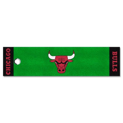 Fan Mats  LLC Chicago Bulls Putting Green Mat Green