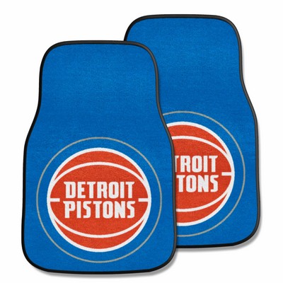 Fan Mats  LLC Detroit Pistons 2-pc Carpet Car Mat Set Royal