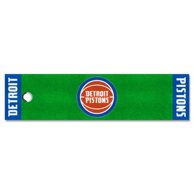 Fan Mats  LLC Detroit Pistons Putting Green Mat Green