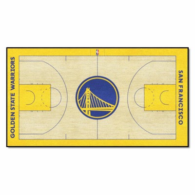 Fan Mats  LLC Golden State Warriors NBA Court Large Runner Yellow