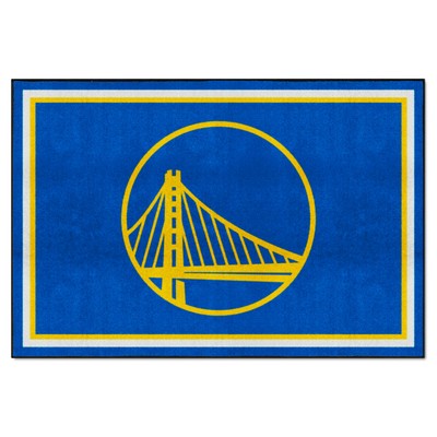 Fan Mats  LLC Golden State Warriors 5x8 Rug Royal