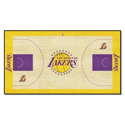 Fan Mats  LLC Los Angeles Lakers NBA Court Large Runner Yellow