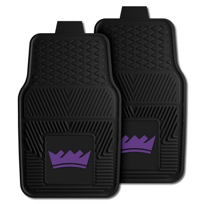 Fan Mats  LLC Sacramento Kings 2-pc Vinyl Car Mat Set Black