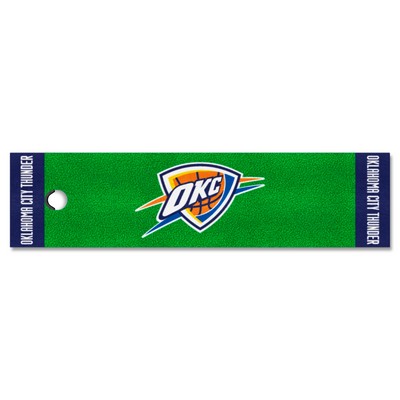 Fan Mats  LLC Oklahoma City Thunder Putting Green Mat Green