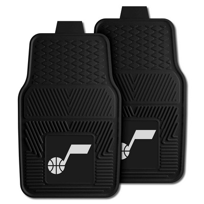 Fan Mats  LLC Utah Jazz 2-pc Vinyl Car Mat Set Black