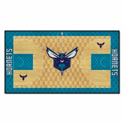 Fan Mats  LLC Charlotte Hornets NBA Court Runner Blue