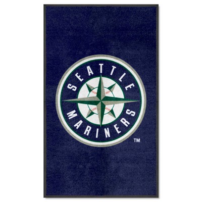 Fan Mats  LLC Seattle Mariners 3x5 Logo Mat Portrait Navy