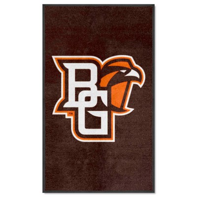 Fan Mats  LLC Bowling Green Falcons 3x5 Logo Mat Portrait Brown