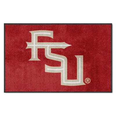 Fan Mats  LLC Florida State Seminoles 4x6 Logo Mat Landscape Garnet