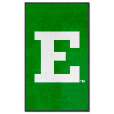 Fan Mats  LLC Eastern Michigan Eagles 3x5 Logo Mat Portrait Green